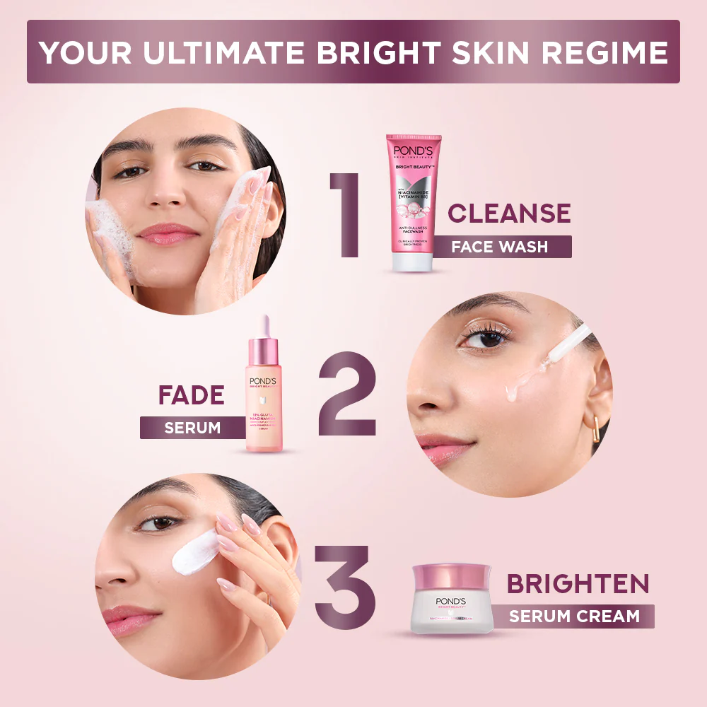 POND'S Bright Beauty Anti-Spot Serum Cream with Niacinamide and SPF 15 PA++, Fades Dark Spots - Image 16
