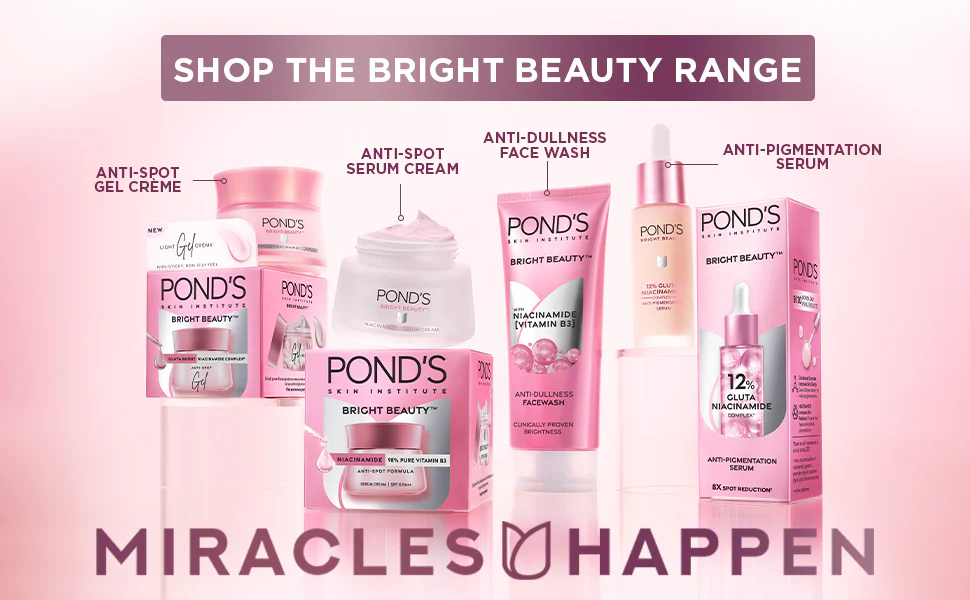 POND'S Bright Beauty Anti-Spot Serum Cream with Niacinamide and SPF 15 PA++, Fades Dark Spots - Image 20