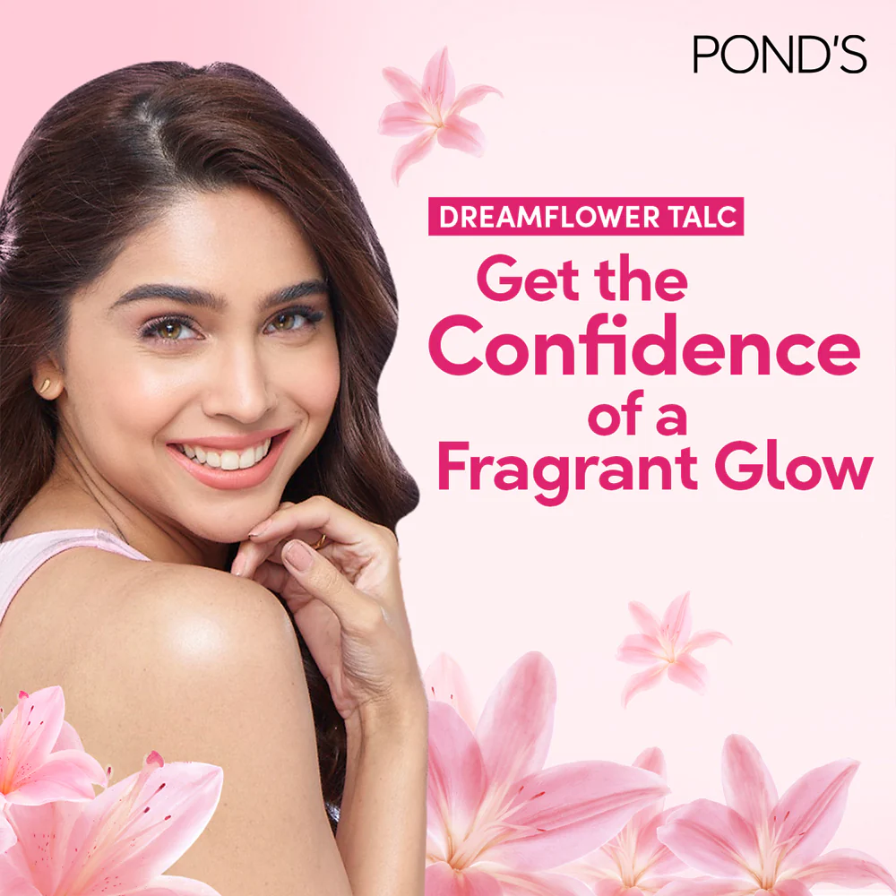 POND'S Dreamflower Fragrant Talcum Powder, With Vitamin B3, (400gm) - Image 3