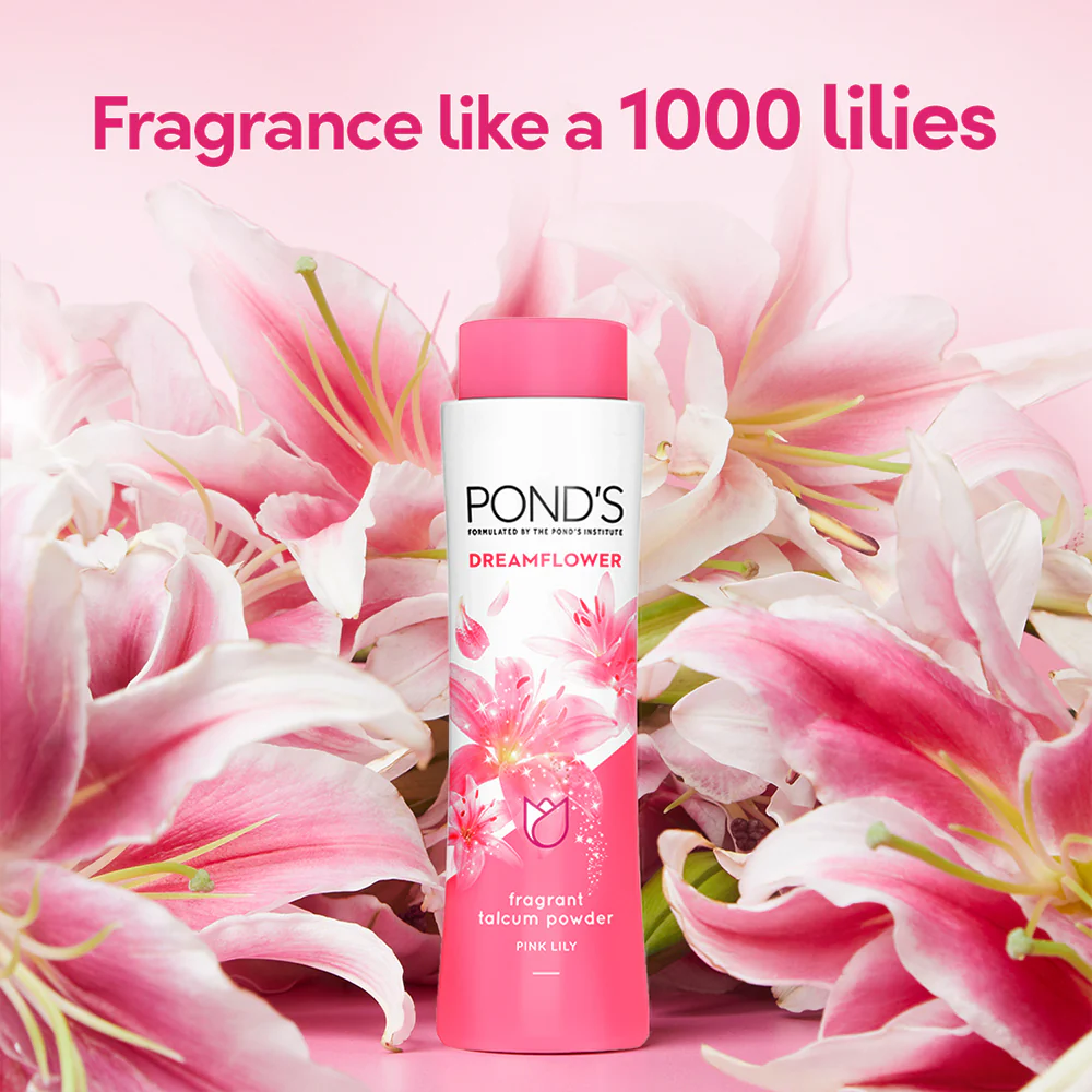 POND'S Dreamflower Fragrant Talcum Powder, With Vitamin B3, (400gm) - Image 4