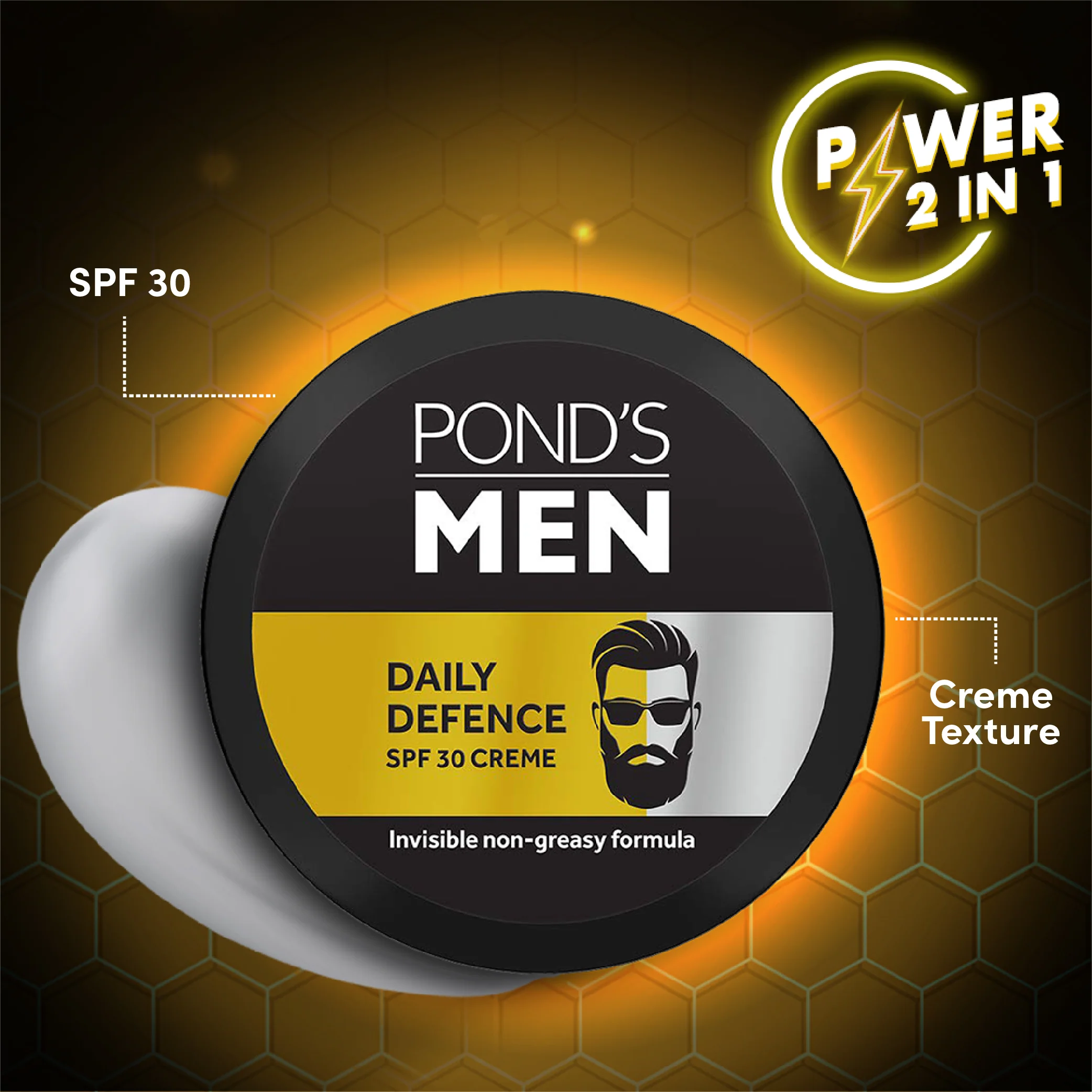 POND'S Men Daily Defence SPF 30 Face Crème, (55gm) - Image 7