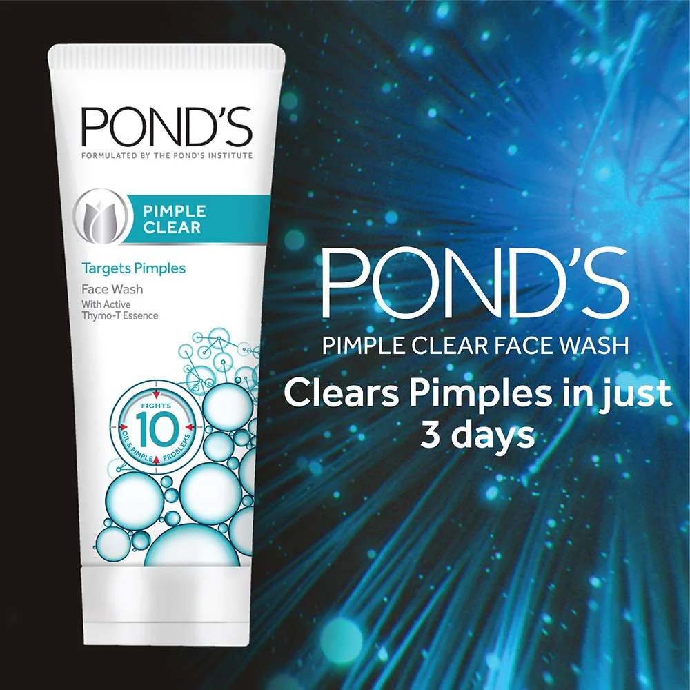 POND'S Pimple Clear Face Wash, Clears Pimple in 3 Days, (100gm) - Image 13