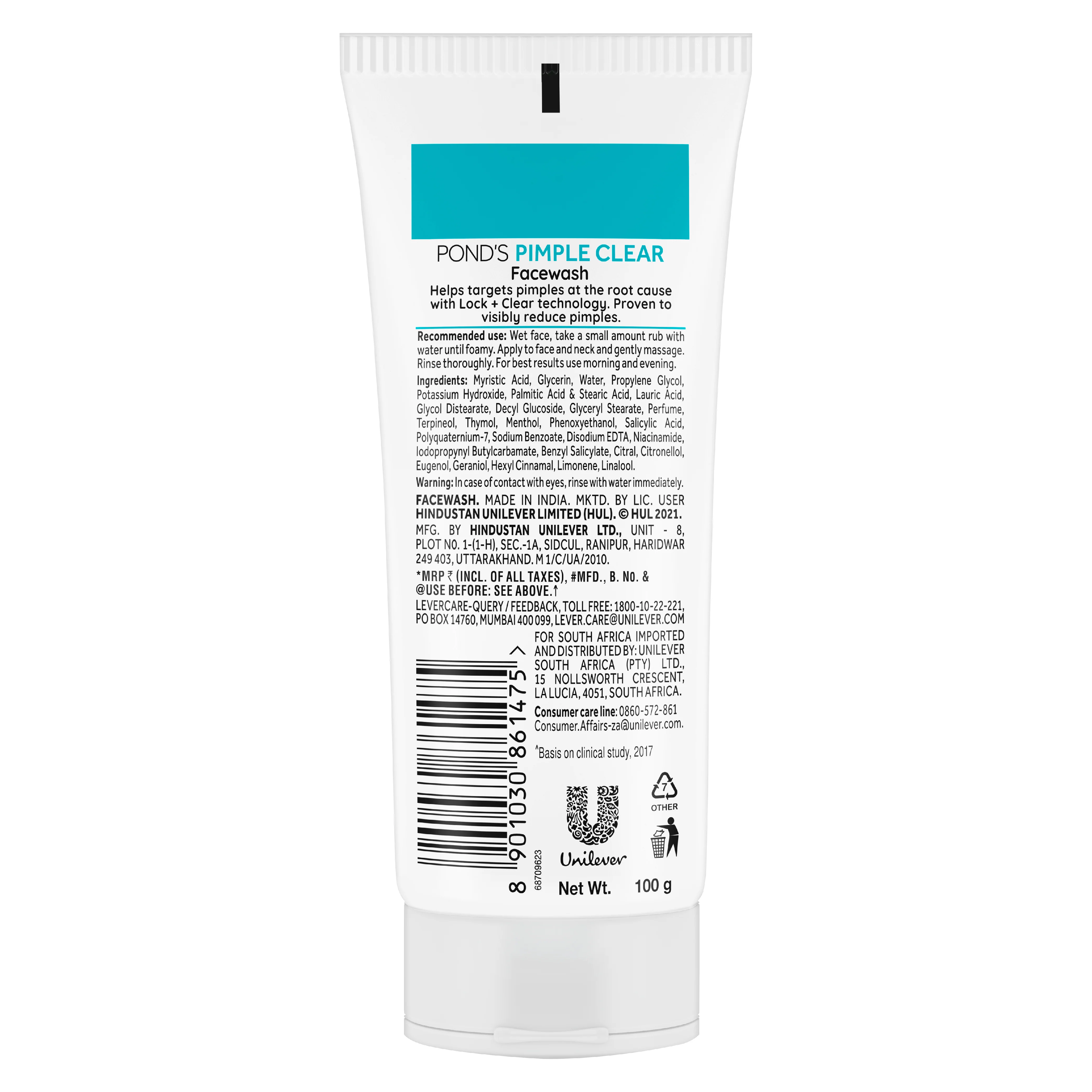 POND'S Pimple Clear Face Wash, Clears Pimple in 3 Days, (100gm) - Image 4