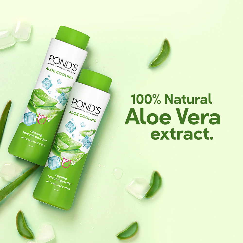 POND'S Aloe Cooling Talc, With 100% Natural Aloe vera extract - Image 5