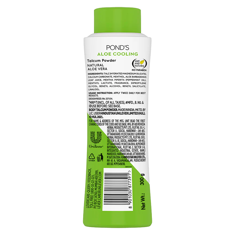 POND'S Aloe Cooling Talc, With 100% Natural Aloe vera extract - Image 8