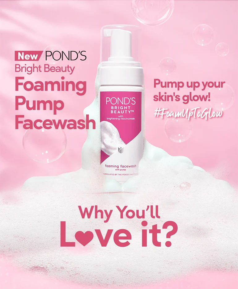POND'S Bright Beauty Foaming Pump Facewash - Image 3