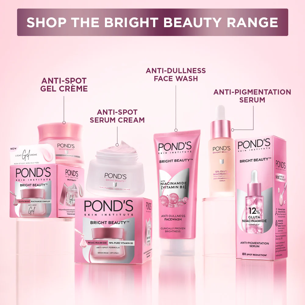 POND'S Bright Beauty Gel Crème with Glutaboost Niacinamide Complex for Fading Dark Spots, 50g - Image 10
