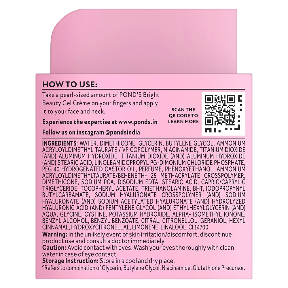 POND'S Bright Beauty Gel Crème with Glutaboost Niacinamide Complex for Fading Dark Spots, 50g - Image 11