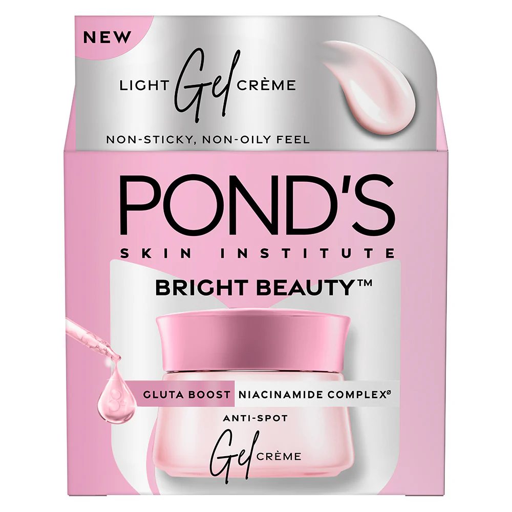 POND'S Bright Beauty Gel Crème with Glutaboost Niacinamide Complex for Fading Dark Spots, 50g - Image 3