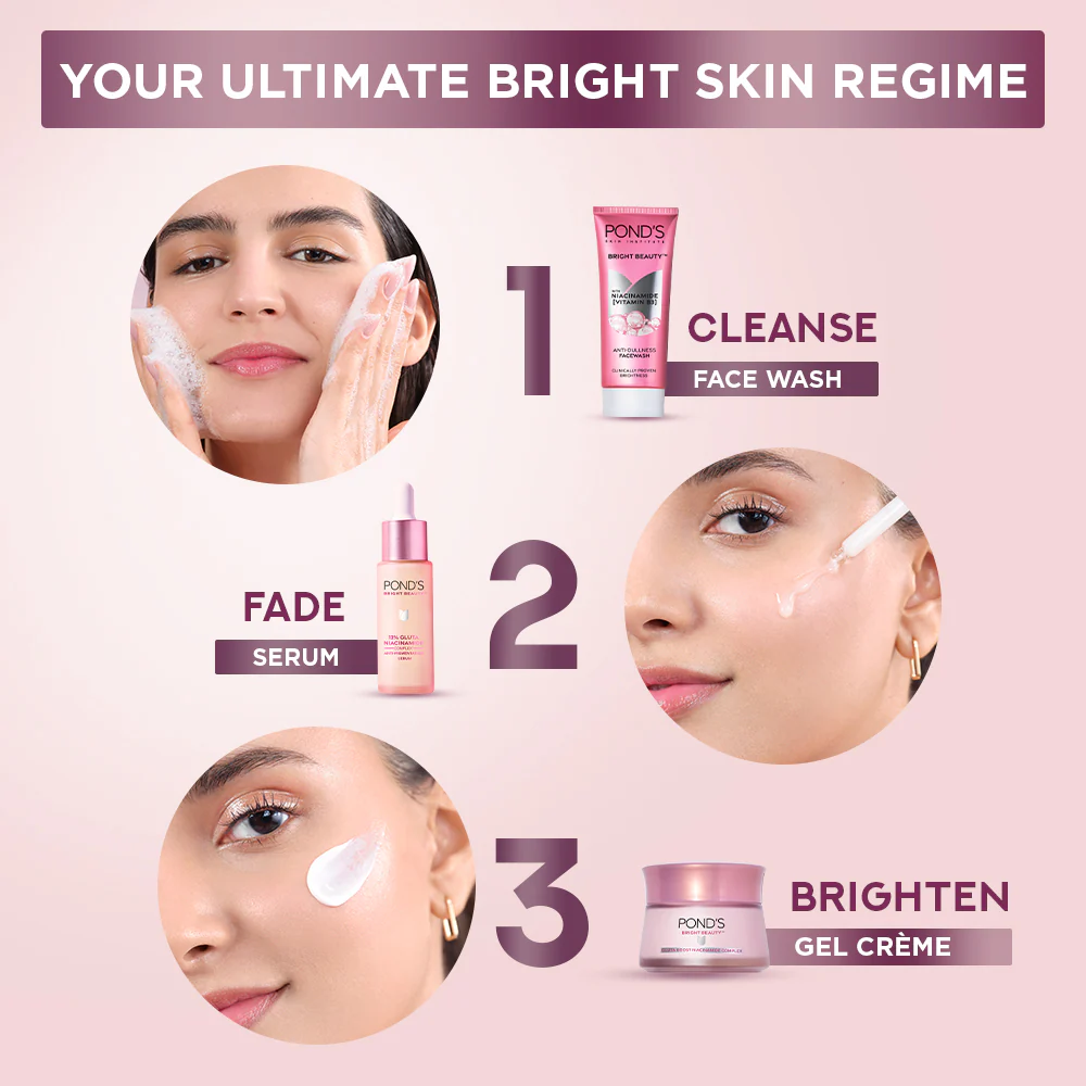 POND'S Bright Beauty Gel Crème with Glutaboost Niacinamide Complex for Fading Dark Spots, 50g - Image 7