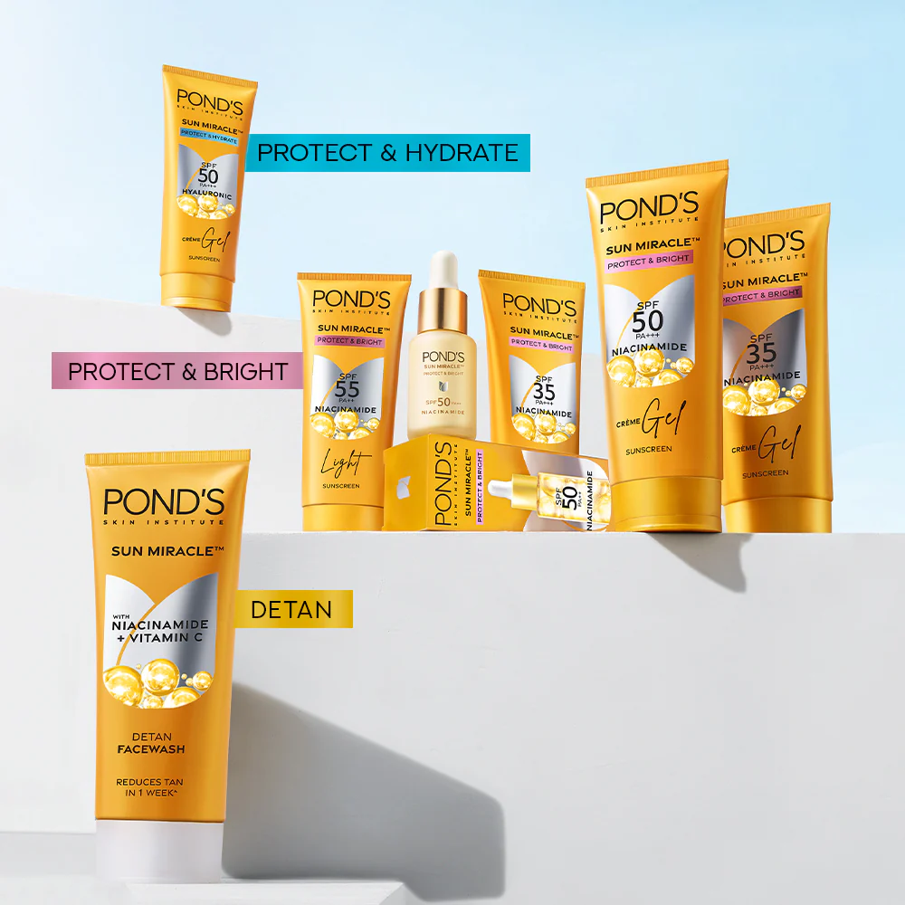 POND’S Sun Miracle SPF 55 PA+++ Light Sunscreen - Protect & Bright - Image 9