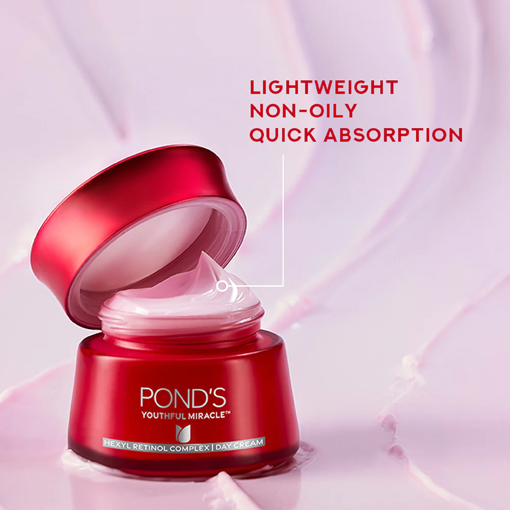 POND'S Youthful Miracle Hexyl Retinol Complex, Renew & Repair Day Cream SPF 15 PA++ - Image 7