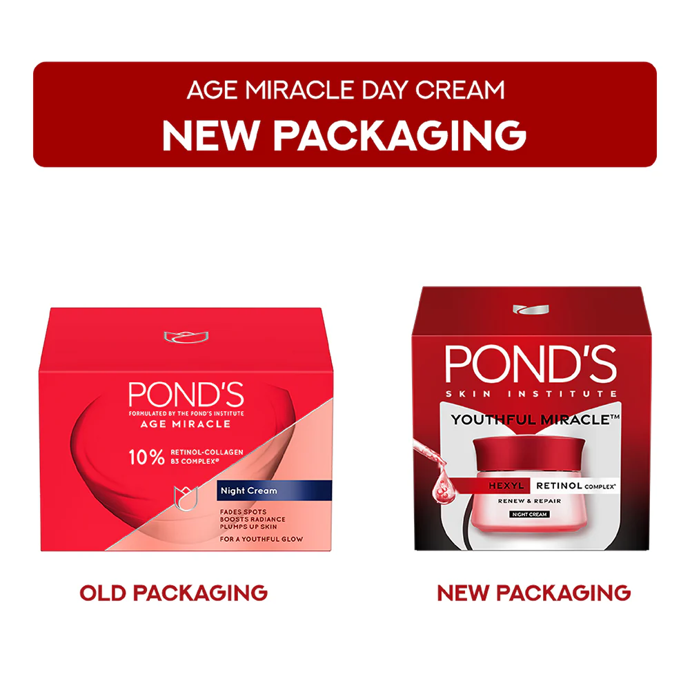 POND'S Youthful Miracle Hexyl Retinol Complex, Renew & Repair Night Cream 50g - Image 11