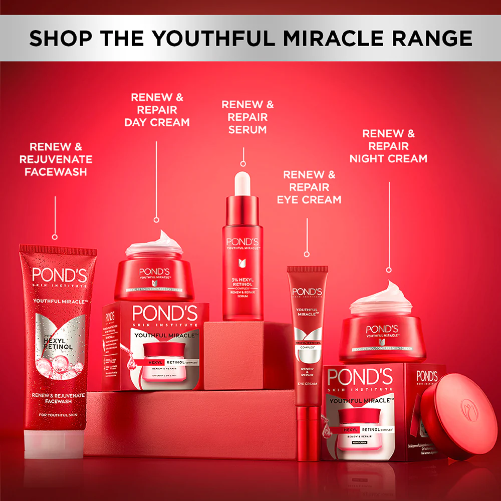 POND'S Youthful Miracle Hexyl Retinol Complex, Renew & Repair Night Cream 50g - Image 9
