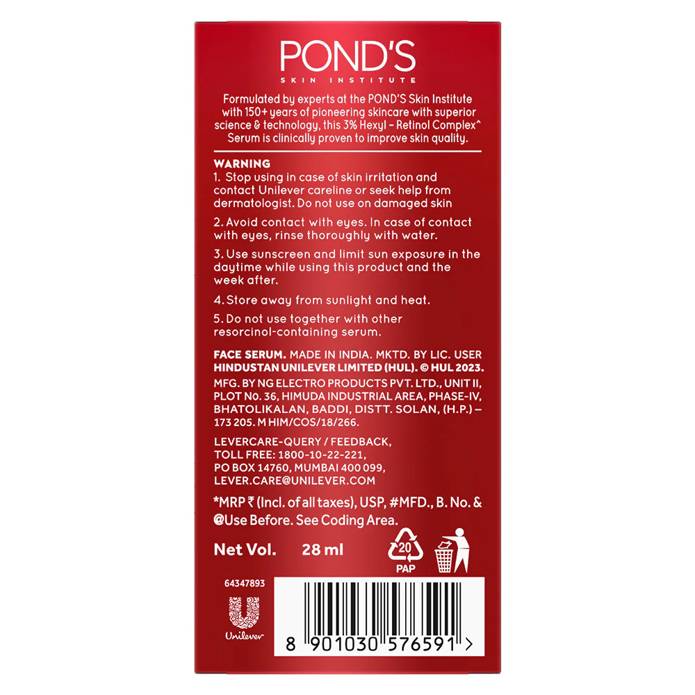 POND'S Youthful Miracle Hexyl Retinol, Renew & Repair Serum - Image 7